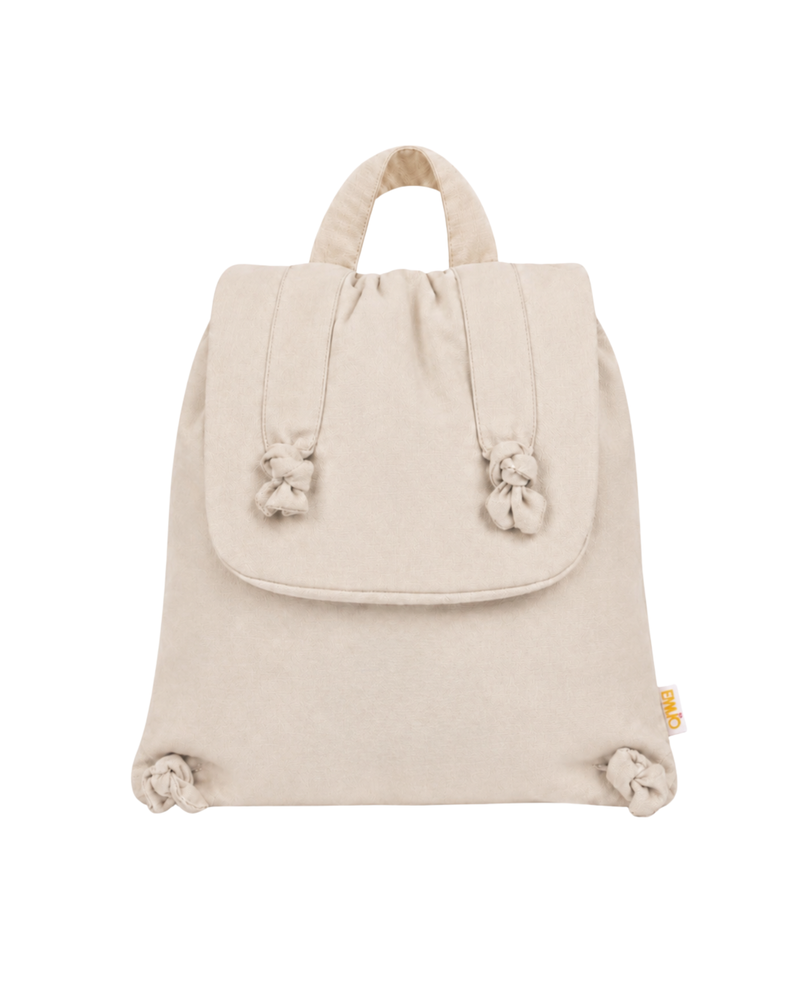 Emilio Beige EmiBag, mini quilted cotton kids backpack