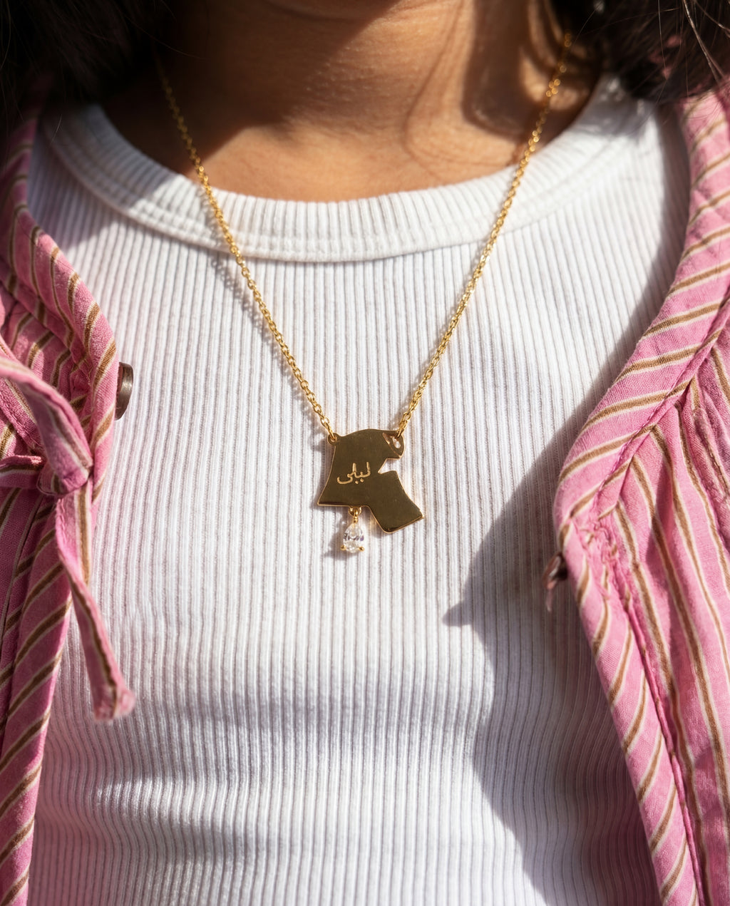 قلادة الكويت الذهبيه 